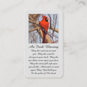 Modern Sympathy Card with Cardinal Bird