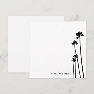 Modern Tall Palm Trees Exotic Tropical Island Card