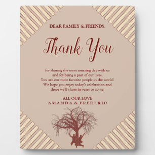 Modern Tan - Marsala Wine &  twist of Hues Plaque