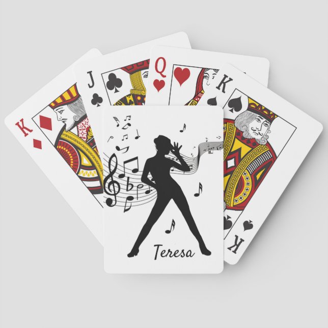 Modern Tap Dancer Personal Playing Cards (Back)