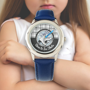 Modern Tartan Figure Skating / Ice Skating Girl Watch