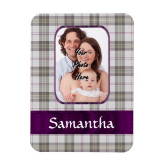 Modern Tartan photo background Magnet