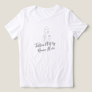 Modern Tattoo ART script Signature Tri-Blend Shirt