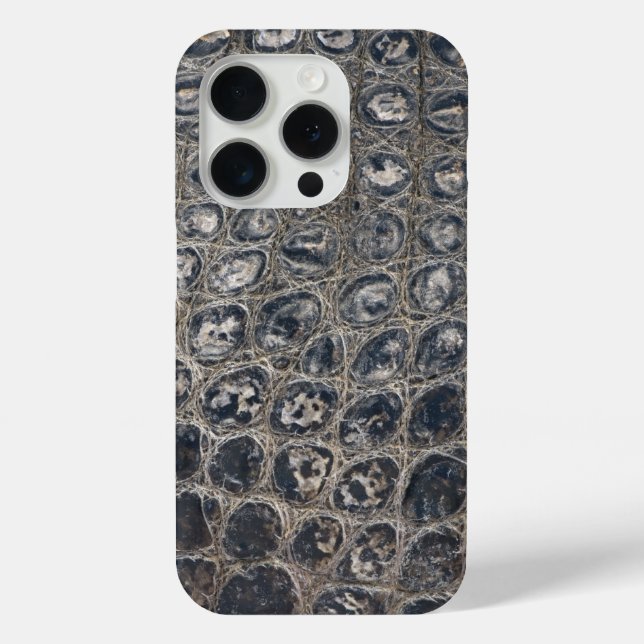  Modern Taupe Croc Leather Texture Case-Mate iPhone Case (Back)