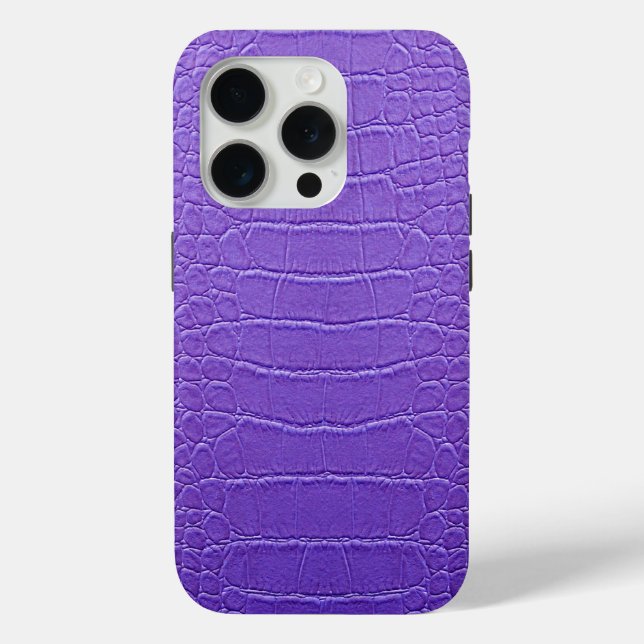  Modern Taupe Croc Leather Texture Case-Mate iPhone Case (Back)
