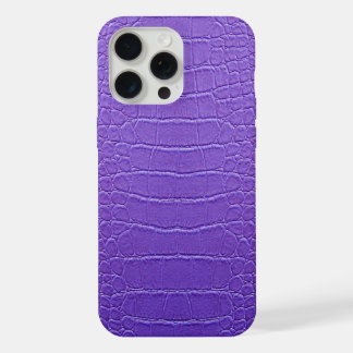 Modern Taupe Croc Leather Texture iPhone 15 Pro Max Case