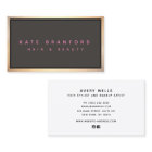 Modern Taupe Grey Gold Border Professional