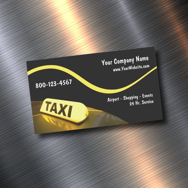 Modern Taxi Business Cards (Creator Uploaded)
