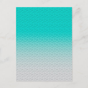Modern Teal Blue Gradient Postcard