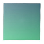 Modern Teal Mint Green Ombre Ceramic Tile<br><div class="desc">This ceramic tile features a simple trendy green ombre design from teal to mint green shade.</div>