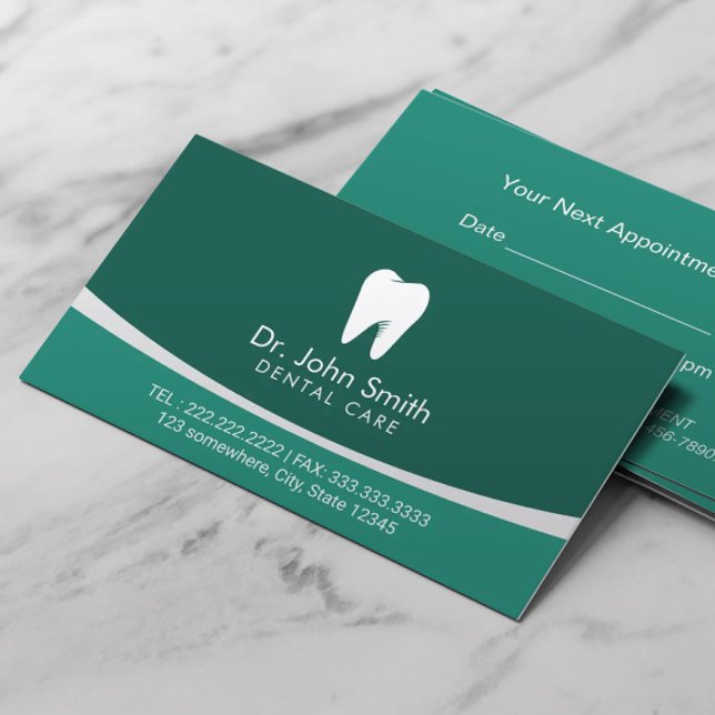 Modern Teal Professional Dental Care Appointment (Creator Uploaded)