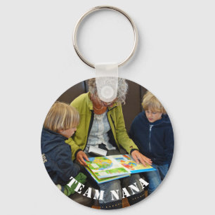 Modern Team Nana Custom Photo Key Ring