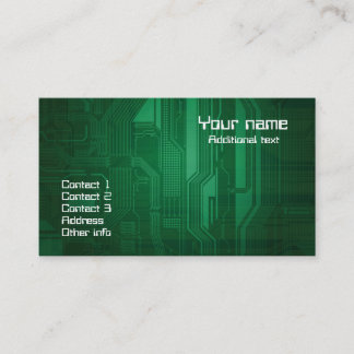 Modern technology theme business card