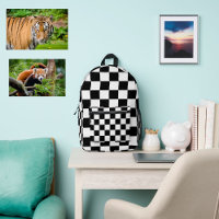 Modern teen skandinavian chequered Black White
