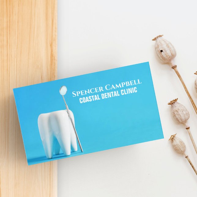 Modern Teeth Dentist Assistant Clinic Dental  Business Card (Modern Teeth Dentist Assistant Clinic Dental Business Card)