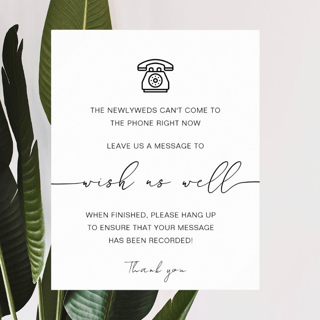 Modern Telephone Guestbook | Audio Guestbook Sign (Creator Uploaded)