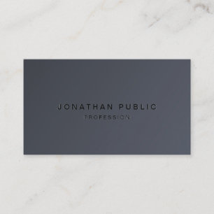 Modern Template Elegant Dark Grey Create Your Own Business Card