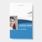 Modern Template Employee Photo Logo Name Nurse ID