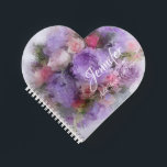 Modern Template Flowers Roses Elegant Oil Painting Notebook<br><div class="desc">Modern Template Elegant Oil Painting Flowers Roses Heart Spiral Notebook.</div>