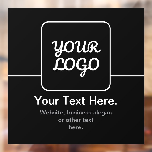 Modern Template for Your Logo | Black & White (Sheet 2)