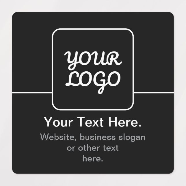 Modern Template for Your Logo | Black & White (Design 3)