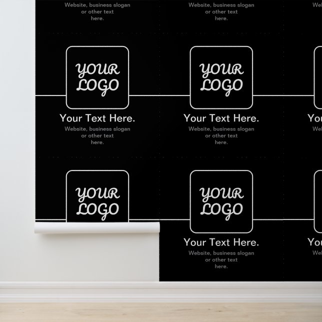 Modern Template for Your Logo | Black & White Wallpaper (Application)