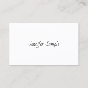 Modern Template Hand Script Professional Simple Business Card