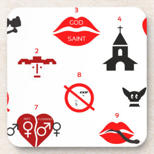 modern ten commandments coaster