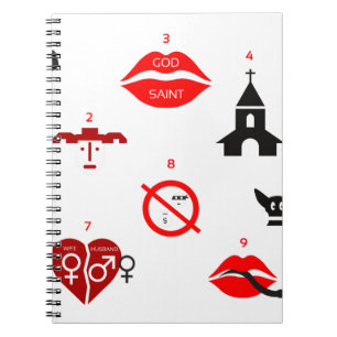 modern ten commandments notebook