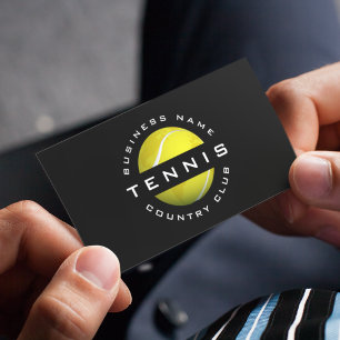 Modern Tennis Club Logo Business Card