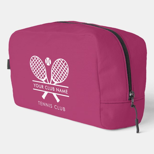 Modern Tennis Club Name Team Players Swag Dopp Kit (Right Corner)