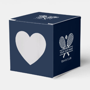 Modern Tennis Country Club Name Sports Events Favour Box