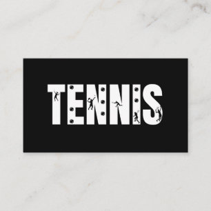 Modern Tennis Social Media Player Coach Club Ball  Business Card