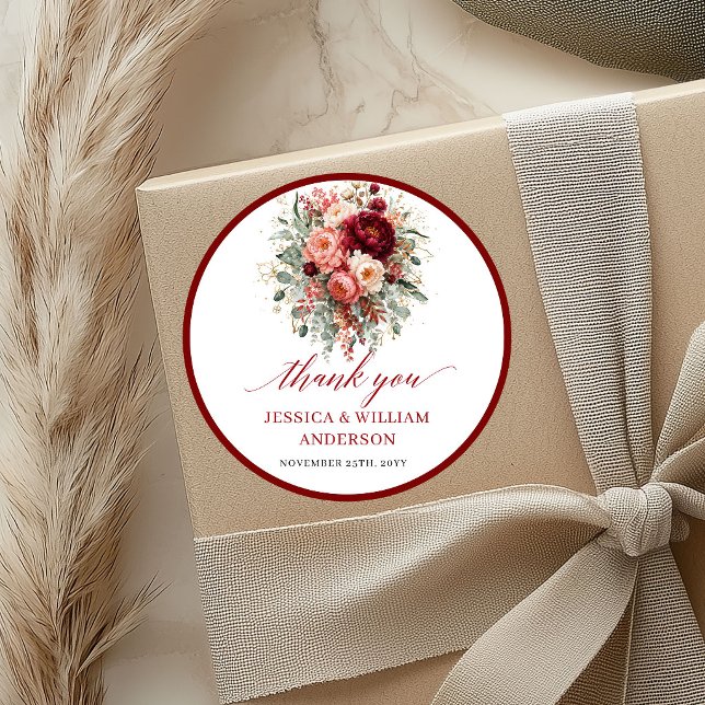 Modern Terracotta Boho Wedding Sticker Design (Modern Terracotta Boho Wedding Sticker Design

)