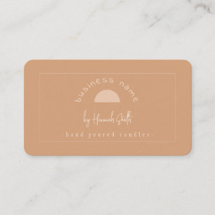 Modern Terracotta Candle Business Card