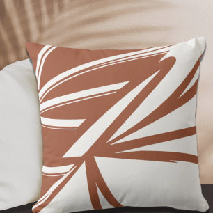 Modern Terracotta Colour Block Cushion
