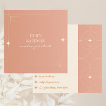 Modern Terracotta Gradient Trendy Makeup Artist