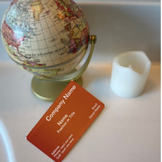 Modern Terracotta | Minimalist Professional Design Business Card (Creator Uploaded)