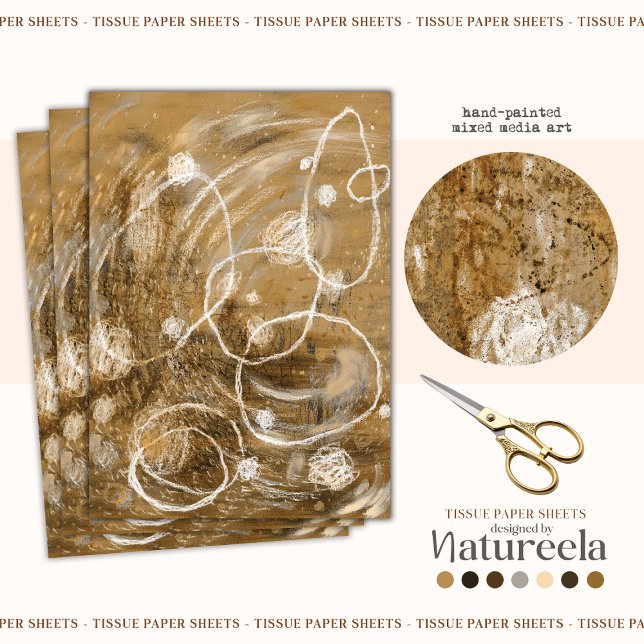 Modern Terracotta Pattern Abstract Tissue Paper (Creator Uploaded)