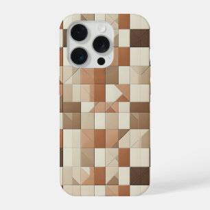 Modern Terracotta & Tan Geometric Phone Case