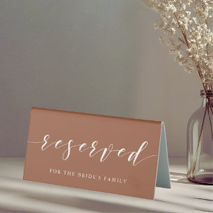 Modern Terracotta Wedding Reserved