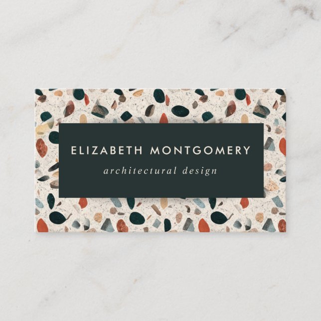 Modern Terrazzo Business Card (Front)