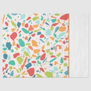 Modern Terrazzo Colourful Architectural Design Tissue Paper
