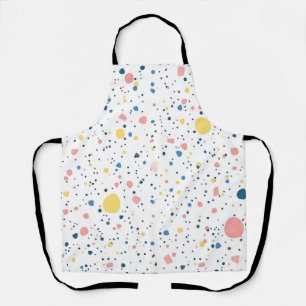 Modern Terrazzo Confetti Dots Pattern Pastel Apron