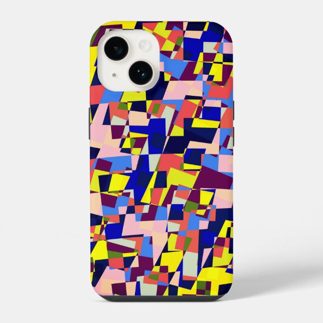 Modern Terrazzo Style Pattern iPhone Case (Back)