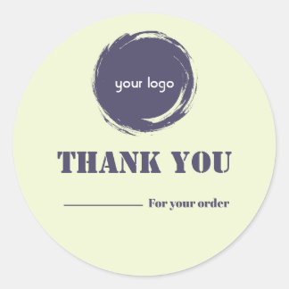 Modern Thank You Business Sticker | Personalised