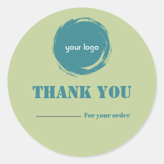 Modern Thank You Business Sticker | Personalised