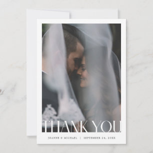 Modern Thank You Card W Note