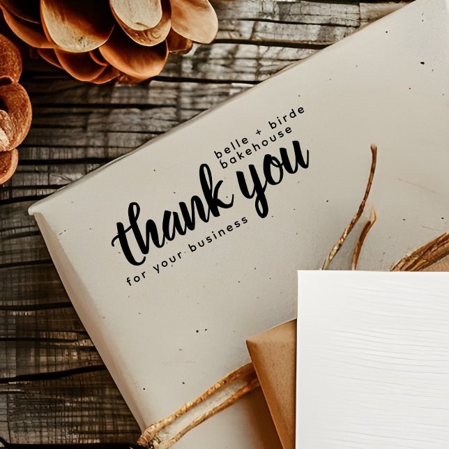 Modern Thank You For Your Business Script  Self-inking Stamp (Creator Uploaded)