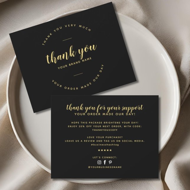 Modern thank you for your support card (Creator Uploaded)